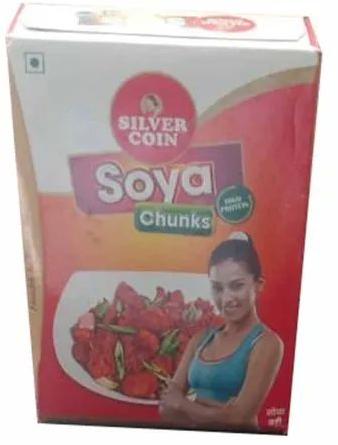 Silver Coin Soya Chunks, Packaging Type : Paper Box