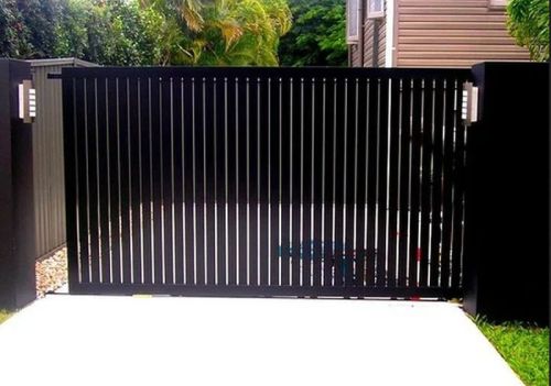 Iron Automatic Sliding Gate, For College, Outside The House, Parking Area, School, Size : 12 Feet