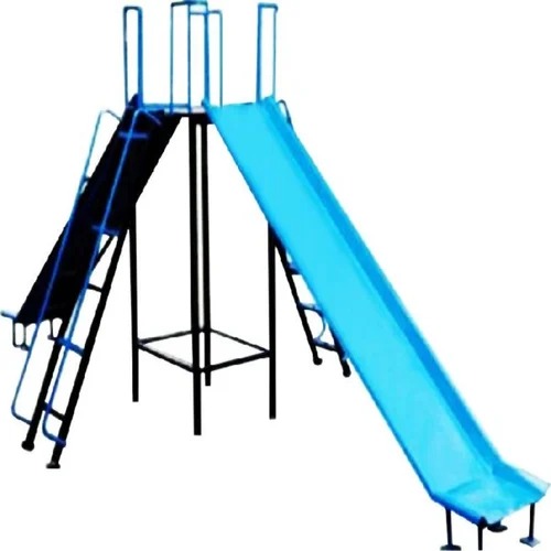 Paint Coated Double Fiber Deluxe Slide, For Park, Play School