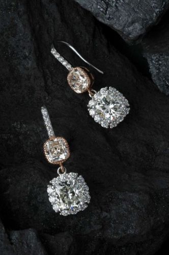 Modern Diamond Earrings, Gender : Women's