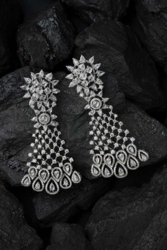 Stylish Diamond Earrings, Gender : Women's