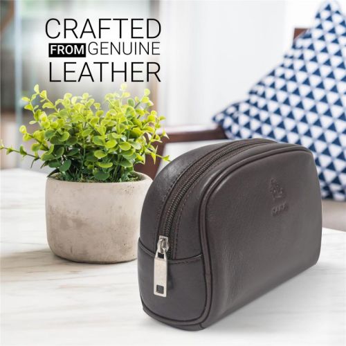 Kara Multipurpose Sasha Brown Portable Toiletry Kit