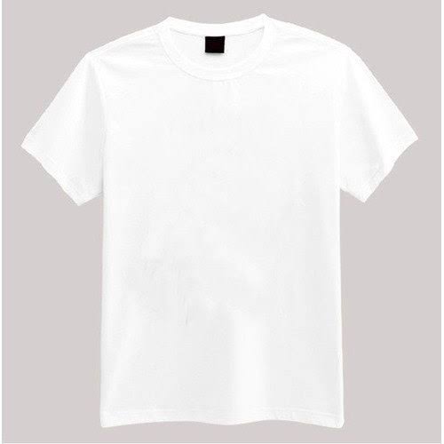 Urban Feel Pure Cotton Round Neck Plain TShirts, Color : White M