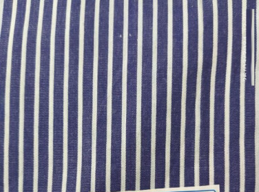 Striped Cotton Drill Fabric, For Making Garments, Feature : Fine Finishing