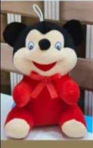 Multicolor Mickey Mouse Stuffed Soft Toy, For Baby Playing, Technics : Machine Made