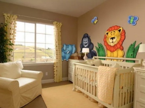 Kids Room 3D Wall Designing Service