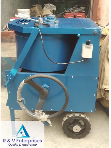 Gladiator Blue Electric Concrete Pan Mixer, Voltage : 220V