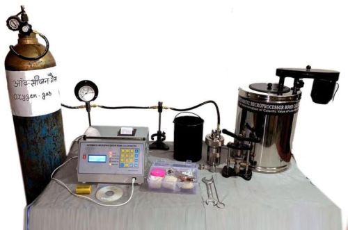 Microprocessor Bomb Calorimeter, Power Supply : 230V + 10%, 50 Hz