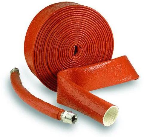 Plain Silicone Coated Fiberglass Sleeve, For Wire Harnessing Use, Feature : Quality Assured