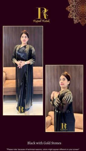 Full Sleeves Georgette Embroidered Kaftans, Specialities : Stone Work