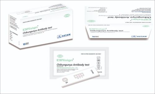 White Earlisign Chikunguniya Test Card, For Clinical, Home Purpose, Hospital, Packaging Type : Catron