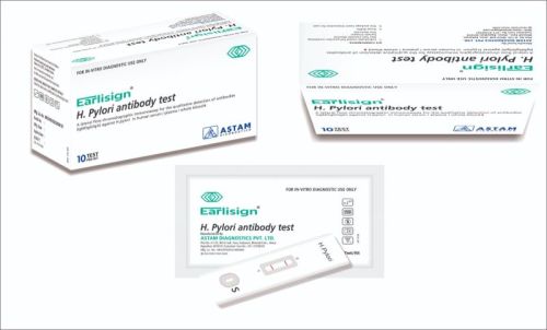 White Earlisign H.pylori Test Card, For Clinical, Home Purpose, Hospital, Packaging Type : Catron