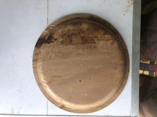 Light Brown Round 12 Inch Areca Leaf Plate, For Serving Food, Packaging Type : Plastic Packet