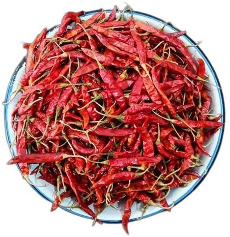 Natural Guntur Dry Red Chilli, For Spices, Packaging Type : Bag