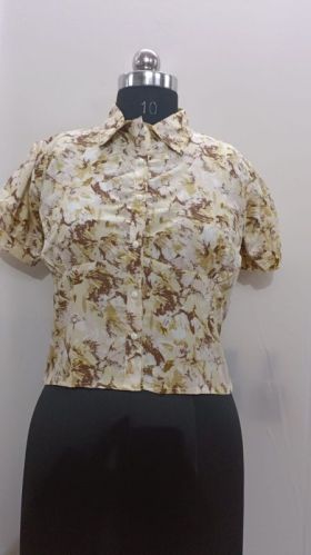 Cotton Ladies Printed Short Top, Feature : Easily Washable, Comfortable, Anti-Wrinkle