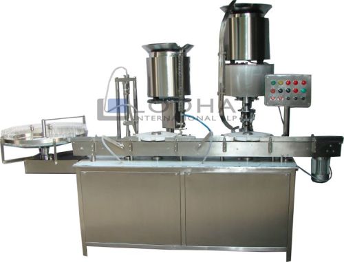 Electric Polished Stainless Steel Vial Filling & Sealing Machine