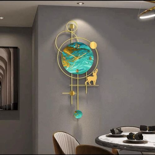 Vary According To Size Metal Dear Planet Wall Clock, For Home, Office, Decoration, Also Ideal Cafe