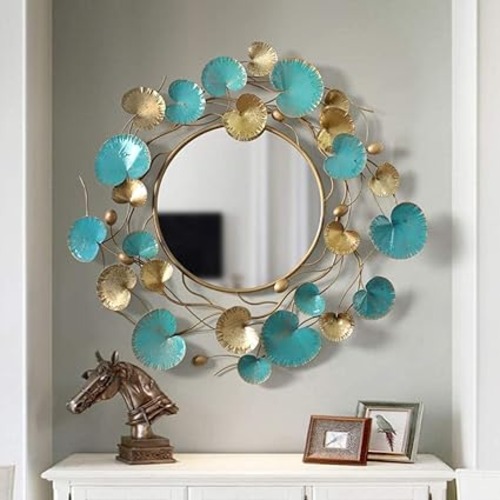 Vary According To Size Polished Laminated Glass Gel Coated Fancy Wall Mirror, For Household, Hotels, Bathroom