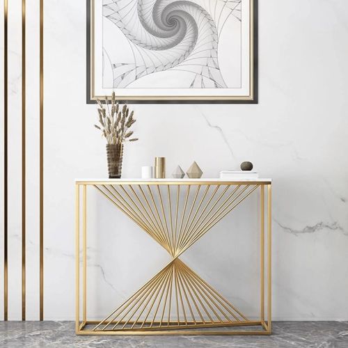 Multiweight Printed Twisted Frame Console Table, Feature : Waterproof, Stylish Look, Stocked, Shiney