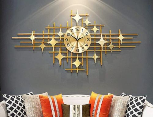 Stainless Steel Wall Clocks, For Home, Office, Decoration, Size : 100 Centimeterrs