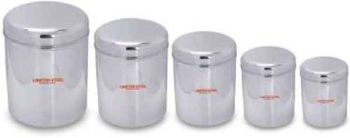 Stainless Steel Storage Container With Steel Lid