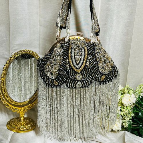 Embroidered Ladies Nora Hand Bag, Size : Multisizes