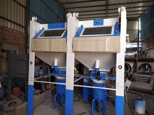 Automatic Dual Cabinet Jeans Blasting Machine, For Industrial