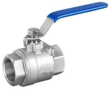 Grey Stainless Steel Single Piece Ball Valve, For Industrial, Certification : ISI Certified