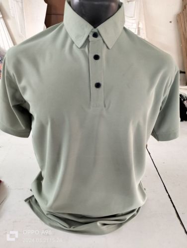 Plain Mens Polyester Polo T-Shirts, Sleeve Type : Half Sleeves