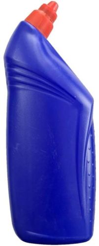 Blue Plain HDPE Empty Toilet Cleaner Bottle, Capacity : 500ml