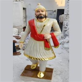 Multicolor White Marble Chhatrapati Shivaji Maharaj Statue, For Home Decoration, Feature : Smooth Finishing