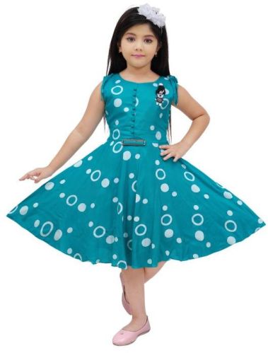 LINKKART FASHION Rayon Printed Kids Frocks, Size : 20 to34