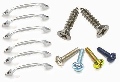 Globalfolds Mild Steel Pan Head Handle Screw, Thread Type : Full Threaded