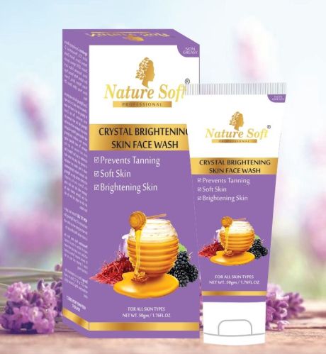 Crystal Brightening Skin Face Wash, Packaging Type : Plastic Tube