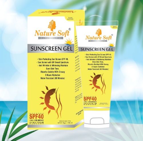 Nature Soft SPF 40 Sunscreen Cream, Packaging Type : Plastic Tube