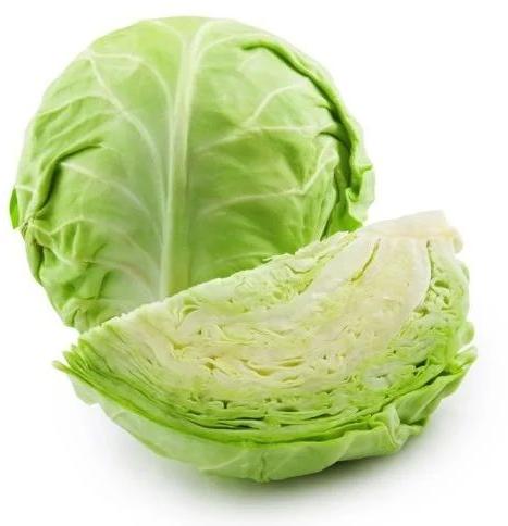 Green Fresh Cabbage, For Cooking, Packaging Size : 20 Kg