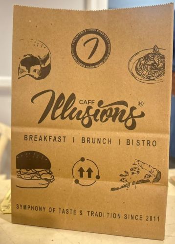 Brown Printed Take Away Paper Bag