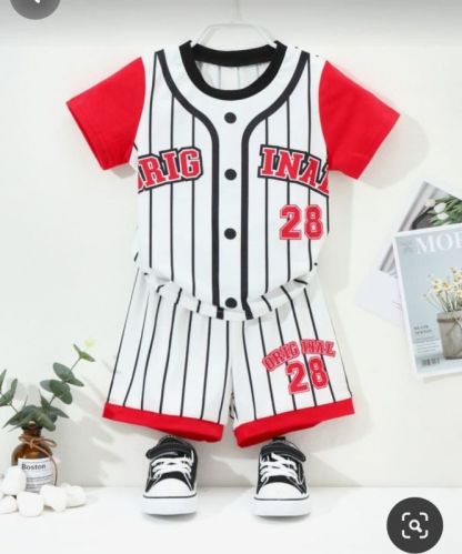 Baby Boy Sleeve Striped and Shorts Set.