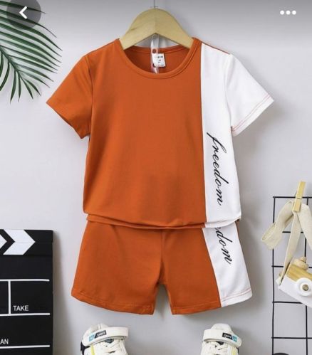 Boys T-Shirt & Shorts Set., Clothing Type : Lycra