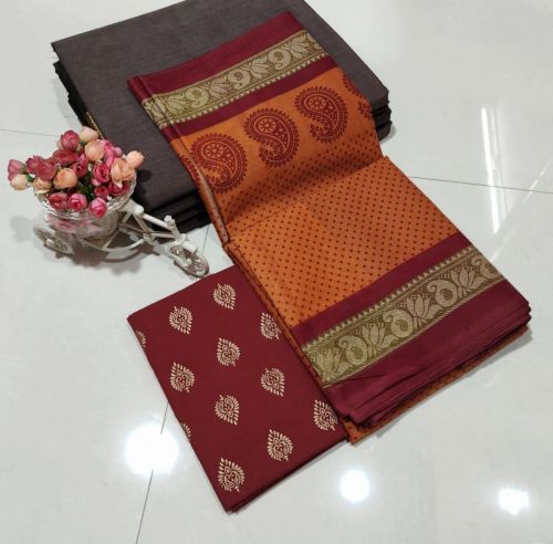 Handloom Cotton Sarees, Occasion : Party Wear