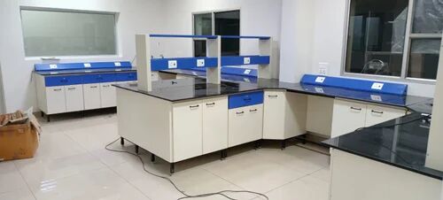 MN Sons Blue White CRCA Mild Steel / GI Modular Laboratory Furniture