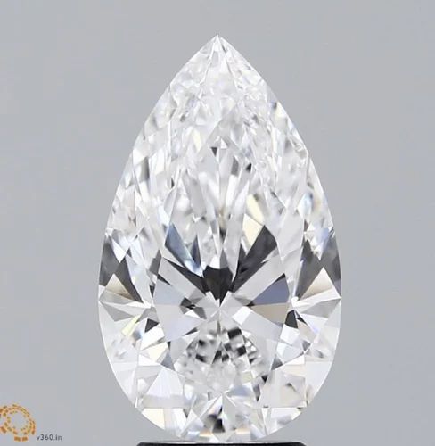 Pear Cut Lab Grown Diamond, For Jewellery Use, Packaging Type : Box