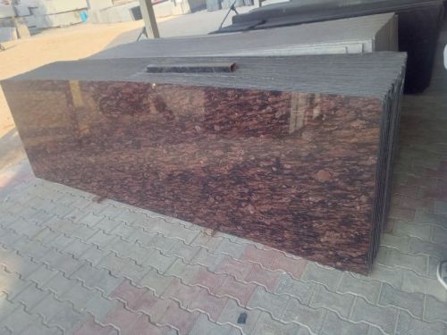 Square Polished Brazil Brown Granite Slab, For Steps, Kitchen Countertops, Flooring, Variety : Premium