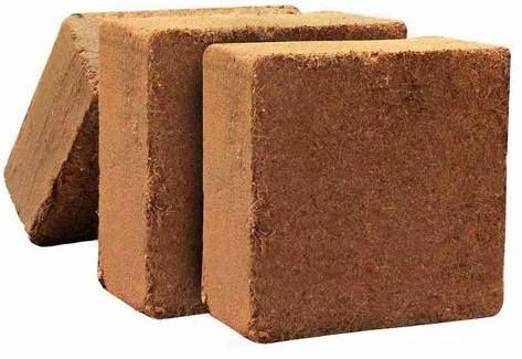 Brown Solid Square Cocopeat Block, For Agriculture Use