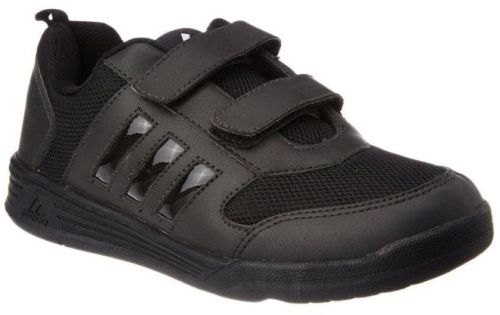 Rexine Boys Black School Shoes