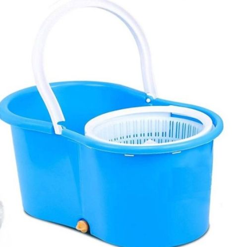 Polished Plastic Mop Buckets, Color : Blue, Brand Name : Jain Star
