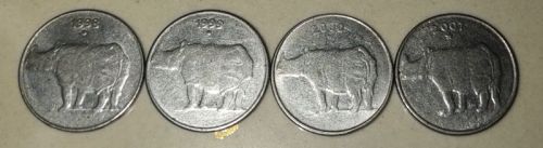 25 Paisa Silver Sequence Coin 1998,1999,2000,2001, For Home Use, Feature : Fine Finished, Hard Structure
