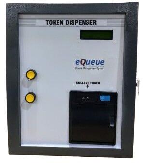 EQueue Automatic Metal Token Dispenser, Color : White