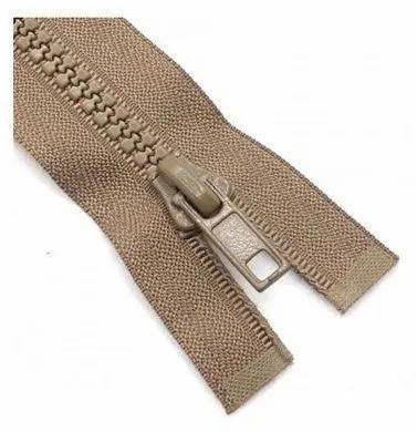 Polished Plain Vislon Plastic Zippers, Color : Brown for Garments, Bag