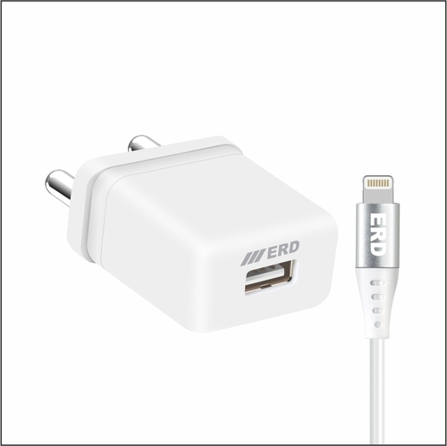 Erd Tc-102 Charger With Lightning Cable, 5v/2amp